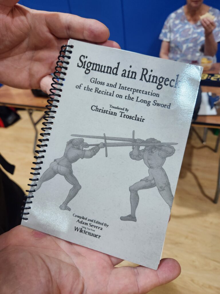 Cover of reprinted fencing manual
