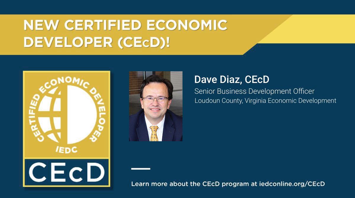 Dave Diaz Receives Designation of Certified Economic Developer from the ...